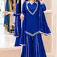 Maroon Mirror Work Palazzo Set