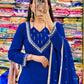 Maroon Mirror Work Palazzo Set