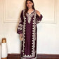 Navy Embroidered Kaftan Suit