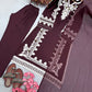 Navy Embroidered Kaftan Suit