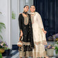 Embroidered Chinon Silk Sharara Suit Set