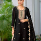 Embroidered Chinon Silk Sharara Suit Set