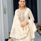 Embroidered Chinon Silk Sharara Suit Set