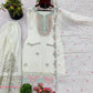 Embroidered Chinon Silk Sharara Suit Set