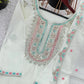 Embroidered Chinon Silk Sharara Suit Set