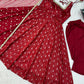 Maroon Jacquard Anarkali Suit with Dupatta