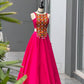 Rani Pink Mirror Work Lehenga Choli