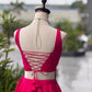 Rani Pink Mirror Work Lehenga Choli