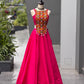 Rani Pink Mirror Work Lehenga Choli