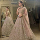 Blush Pink Net Lehenga with Zari Sequin Work