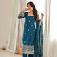 Crimson Sequin Beaded Kurta Suit