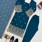 Crimson Sequin Beaded Kurta Suit