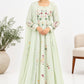 Mul Chanderi Embroidered Anarkali Set