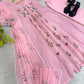 Mul Chanderi Embroidered Anarkali Set