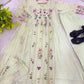 Mul Chanderi Embroidered Anarkali Set