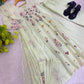 Mul Chanderi Embroidered Anarkali Set