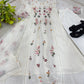 Mul Chanderi Embroidered Anarkali Set