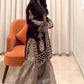 Embroidered Velvet Kurta Sharara Set