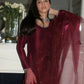 Embroidered Tissue Organza Silk Suit Set with Dupatta