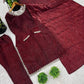 Embroidered Tissue Organza Silk Suit Set with Dupatta