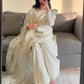 Crepe Silk Kurta with Farshi Salwar Suit