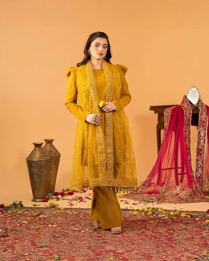 Crepe Silk Kurta with Farshi Salwar Suit