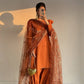 Crepe Silk Kurta with Farshi Salwar Suit