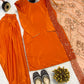 Crepe Silk Kurta with Farshi Salwar Suit