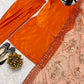 Crepe Silk Kurta with Farshi Salwar Suit
