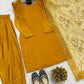 Crepe Silk Kurta with Farshi Salwar Suit