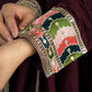 Wine Roman Silk Anarkali with Dupatta