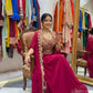 Embroidered Crepe Sharara Set with Shrug