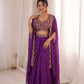 Embroidered Crepe Sharara Set with Shrug