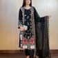 Ivory Sequin Applique Kaftan Set