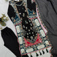 Ivory Sequin Applique Kaftan Set