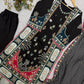 Ivory Sequin Applique Kaftan Set