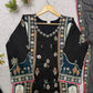Ivory Sequin Applique Kaftan Set