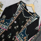 Ivory Sequin Applique Kaftan Set