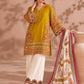 Mustard Embroidered Cotton Kurta Palazzo Set