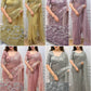 Rose Zari Embroidered Shimmer Silk Saree