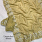 Rose Zari Embroidered Shimmer Silk Saree