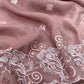 Rose Zari Embroidered Shimmer Silk Saree