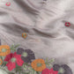 Floral Embroidered Pastel Chiffon Saree
