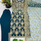 Embroidered Faux Georgette Suit Set with Dupatta