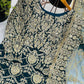 Embroidered Faux Georgette Suit Set with Dupatta