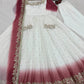 Ivory Ombre Sequin Anarkali Gown Set