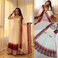 Ivory Ombre Sequin Anarkali Gown Set