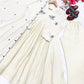 Cream Roman Mul Embroidered Kurta Set