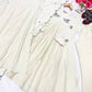 Cream Roman Mul Embroidered Kurta Set