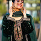 Embroidered Viscose Velvet Suit Set
